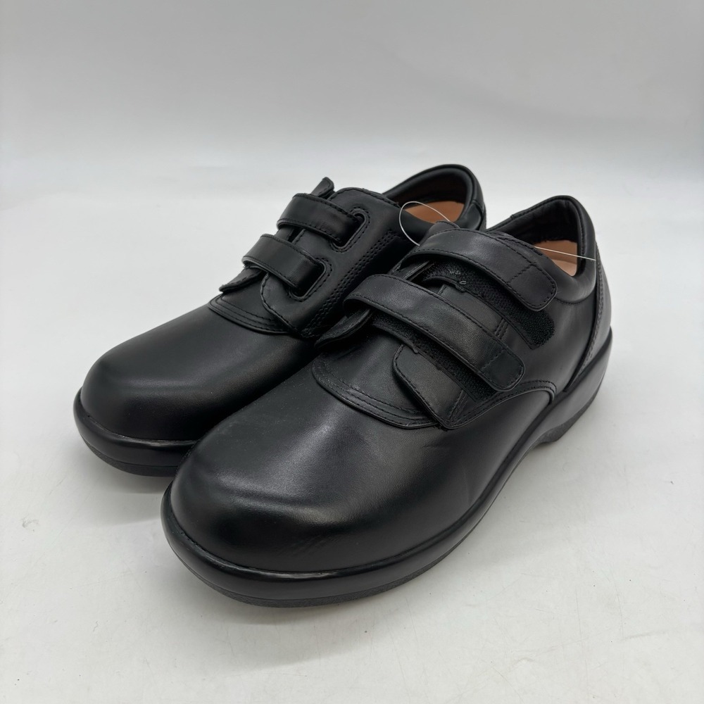 APEX Orthopedic Shoes Womens 11 Wide Black Double Strap 1260W Ambulator NEW